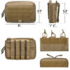 Tactical Utility Tool Pouch with Mag, Zipper Strip Insert Modular EDC Medical Bag Organizer Attachment Patch Included