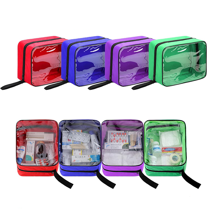 4 Pcs Large Empty First Aid Pouches