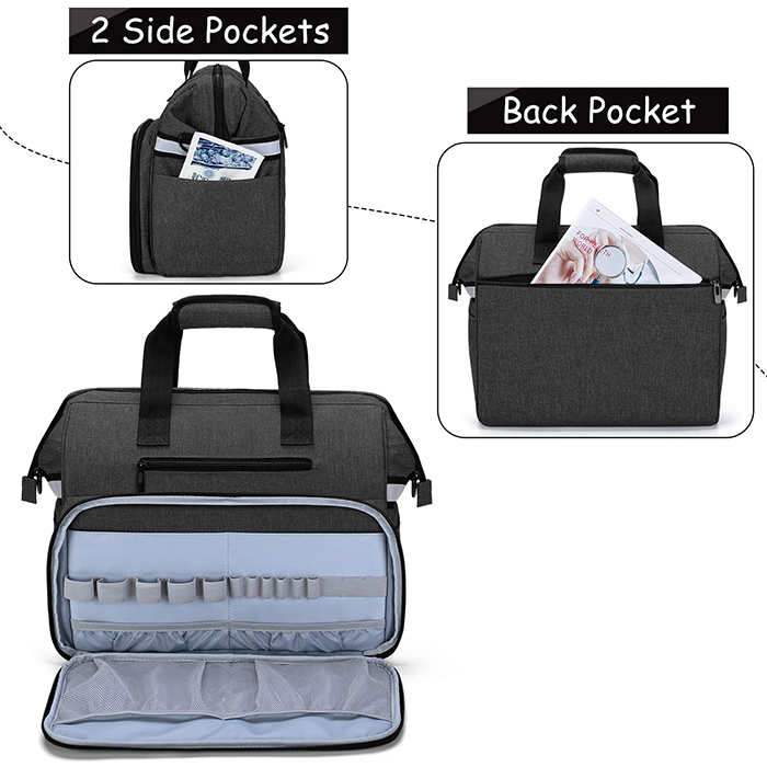 Medical Supplies Bag with Padded Laptop Sleeve