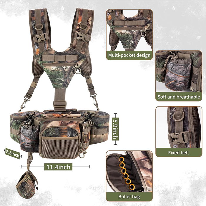 Hunting Fanny Waist Pack with Harness Pouch