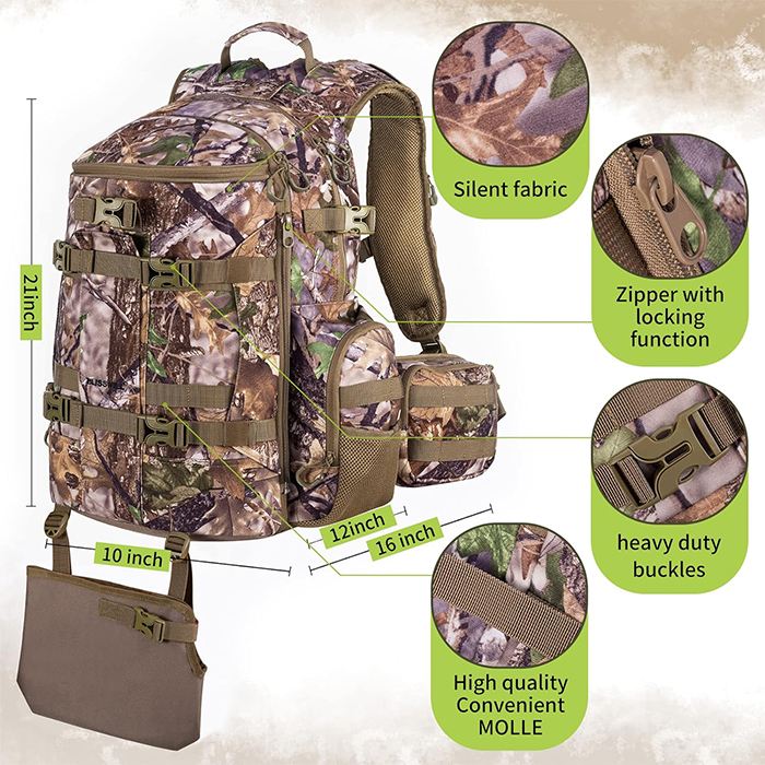 Large Hunting Backpack for Bow Rifle
