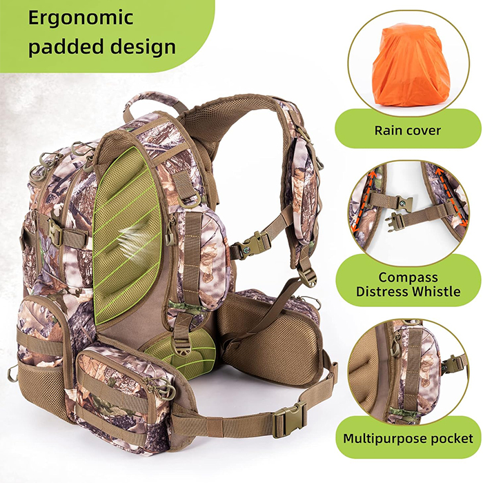 Large Hunting Backpack for Bow Rifle
