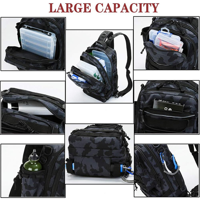 Wholesales Fishing Gear Bags with Rod Holder