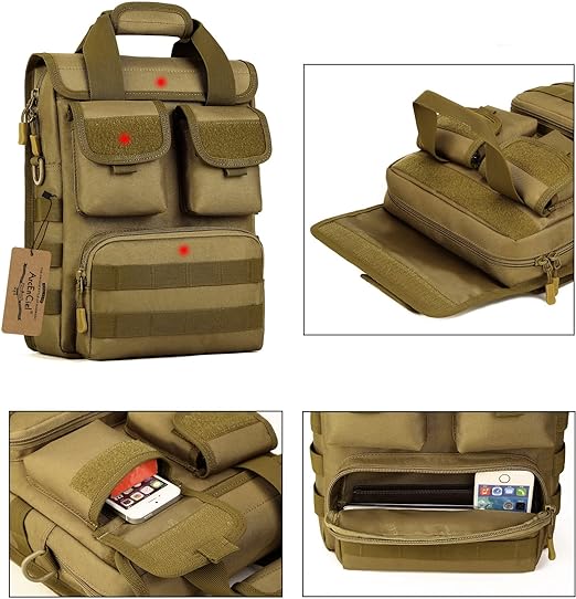 Tactical Messenger Bag MOLLE Sling Pack